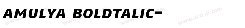 amulya boldtalic字体转换